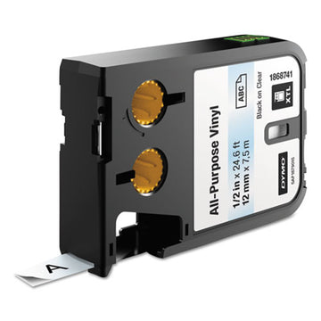 DYMO® Xtl All-purpose Vinyl Labels, 2" X 24.6 Ft, Black On White freeshipping - TVN Wholesale